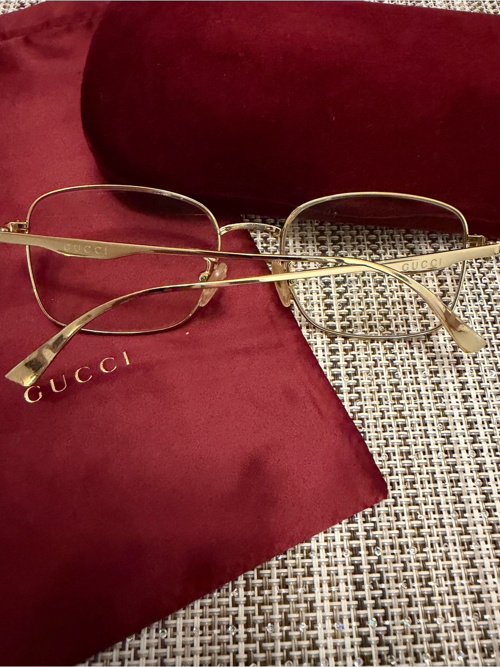 Vintage Gucci prescription glasses with case and travel bag - Picture 3 of 8
